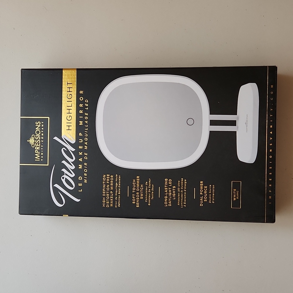 Impressions vanity company Touch Highlight LED Makeup Mirror